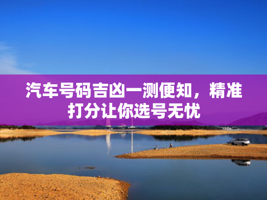 汽车号码吉凶一测便知，精准打分让你选号无忧